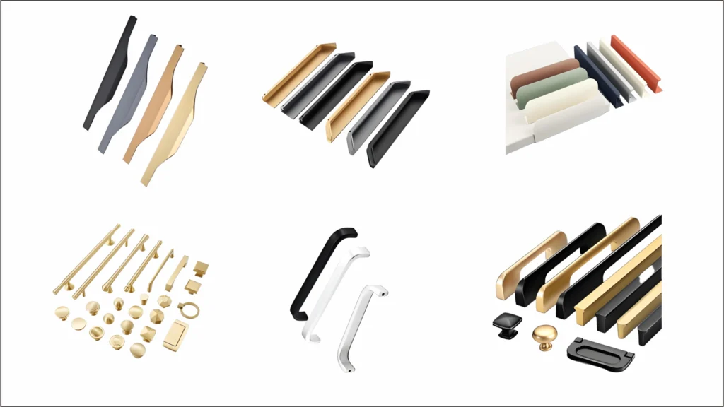 Aluminum Alloy Cabinet & Wardrobe Handle Real Shot